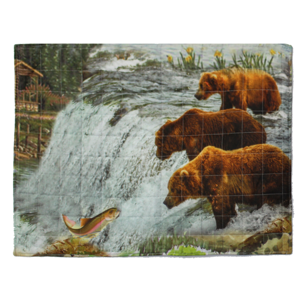 Wilderness Galore, Brown Bear Pillow Sham 27"W x 21"L