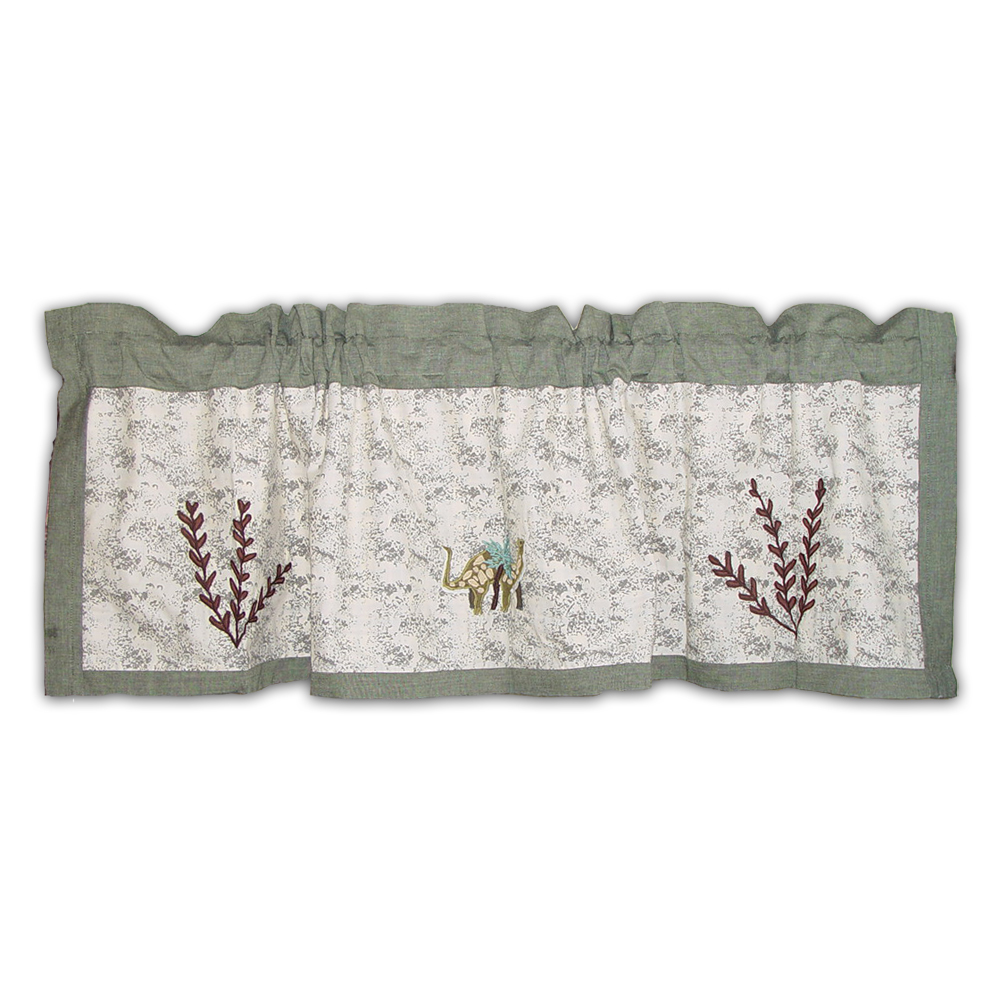 Dinosaur Curtain Valance 54"W x 16"L