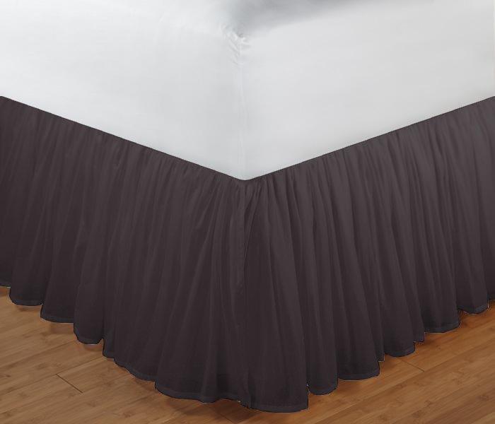 Patchmagic Com Bedskirts S Black Solid Bed Skirt Queen Size 60 W X