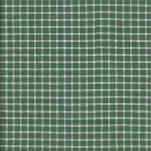 Green checks with white fabrics by the yard