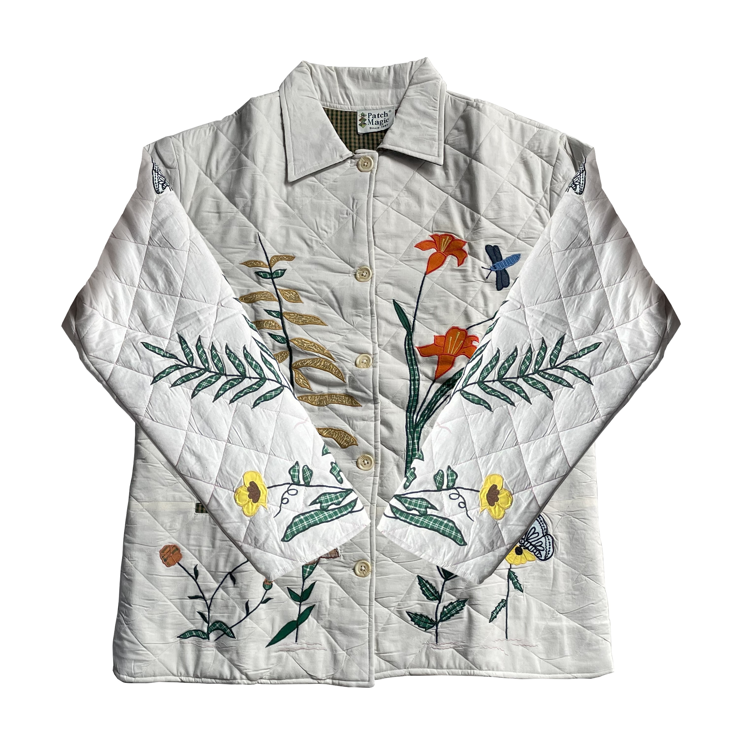 Wild Flower Themed Cotton Jacket | Soft Cotton Filled, Reversible, Comfortable and Stylish Jacket