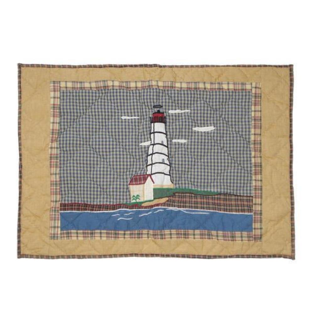 Lighthouse by the Bay king sham 31"w x 21"l