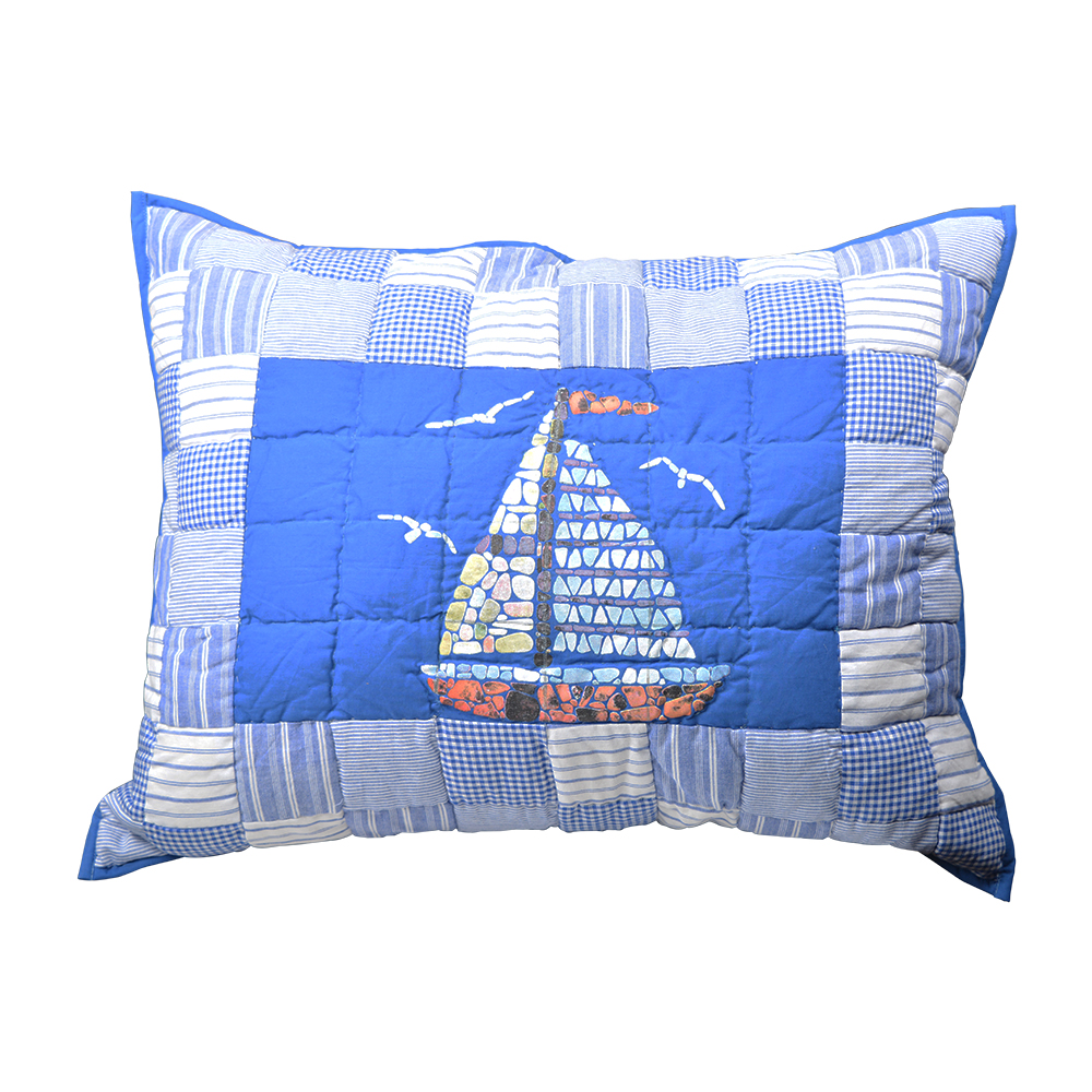 Blue Sail Pillow Sham 27"W x 21"L