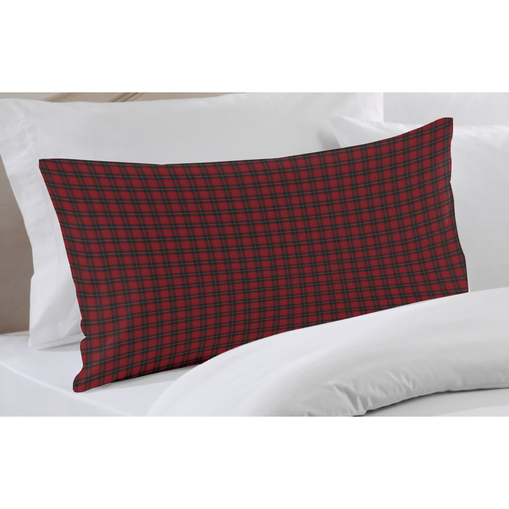 Red and Black Plaid Pillow Sham 27"W x 21"L