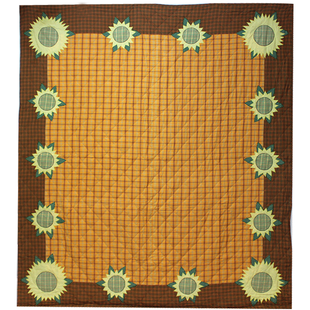 Sunflower  King Quilt 105"W x 95"L