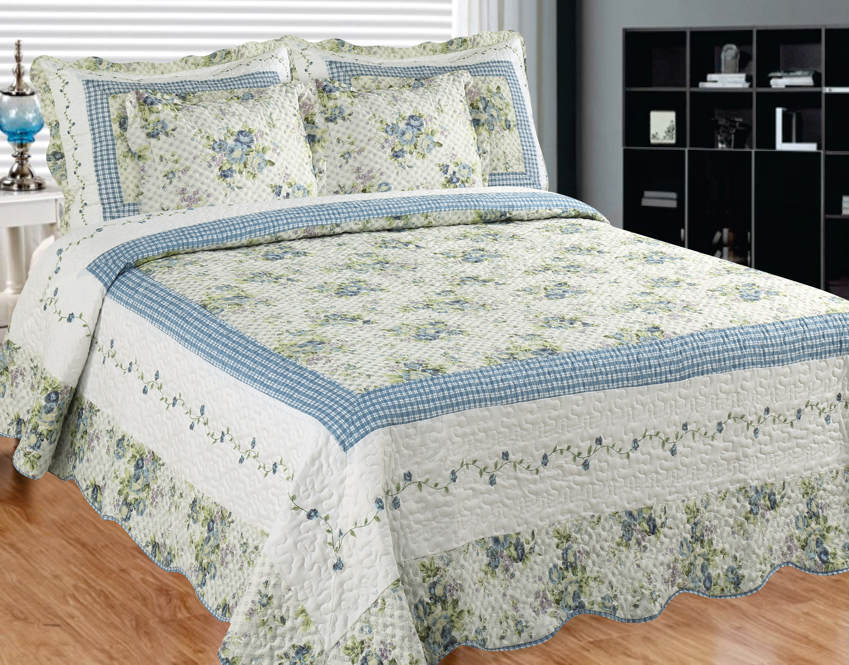 Mayflower Dawn queen quilt-108*92 with 2 ps