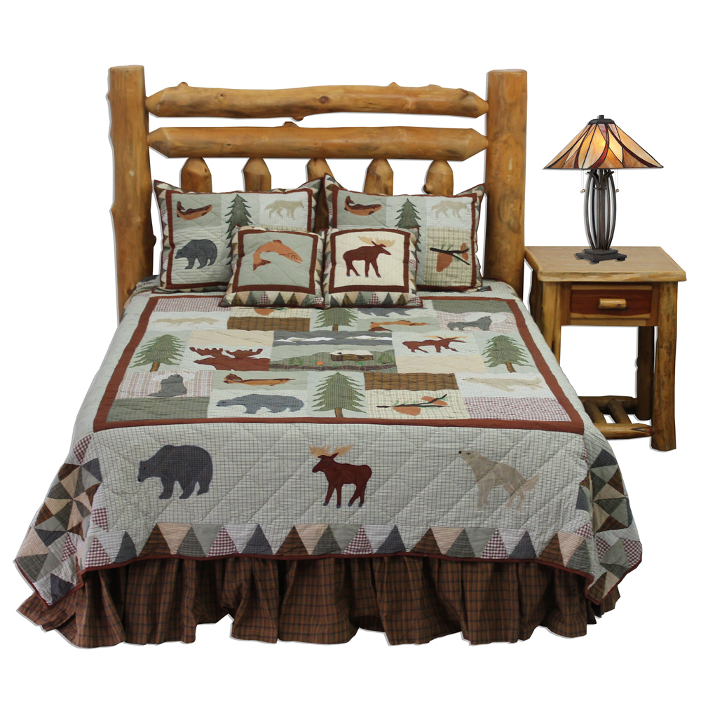 Buy a Twin Size Quilt and Get a Matching Pillow Shams FREE | Mountain Whispers Twin Quilt 65"W x 85"L