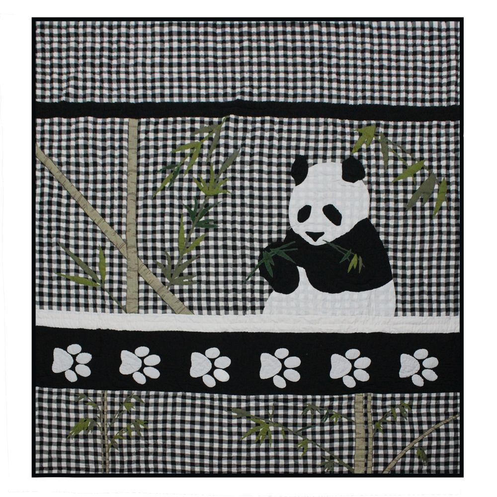 Panda Twin Quilt 65"W x 85"L