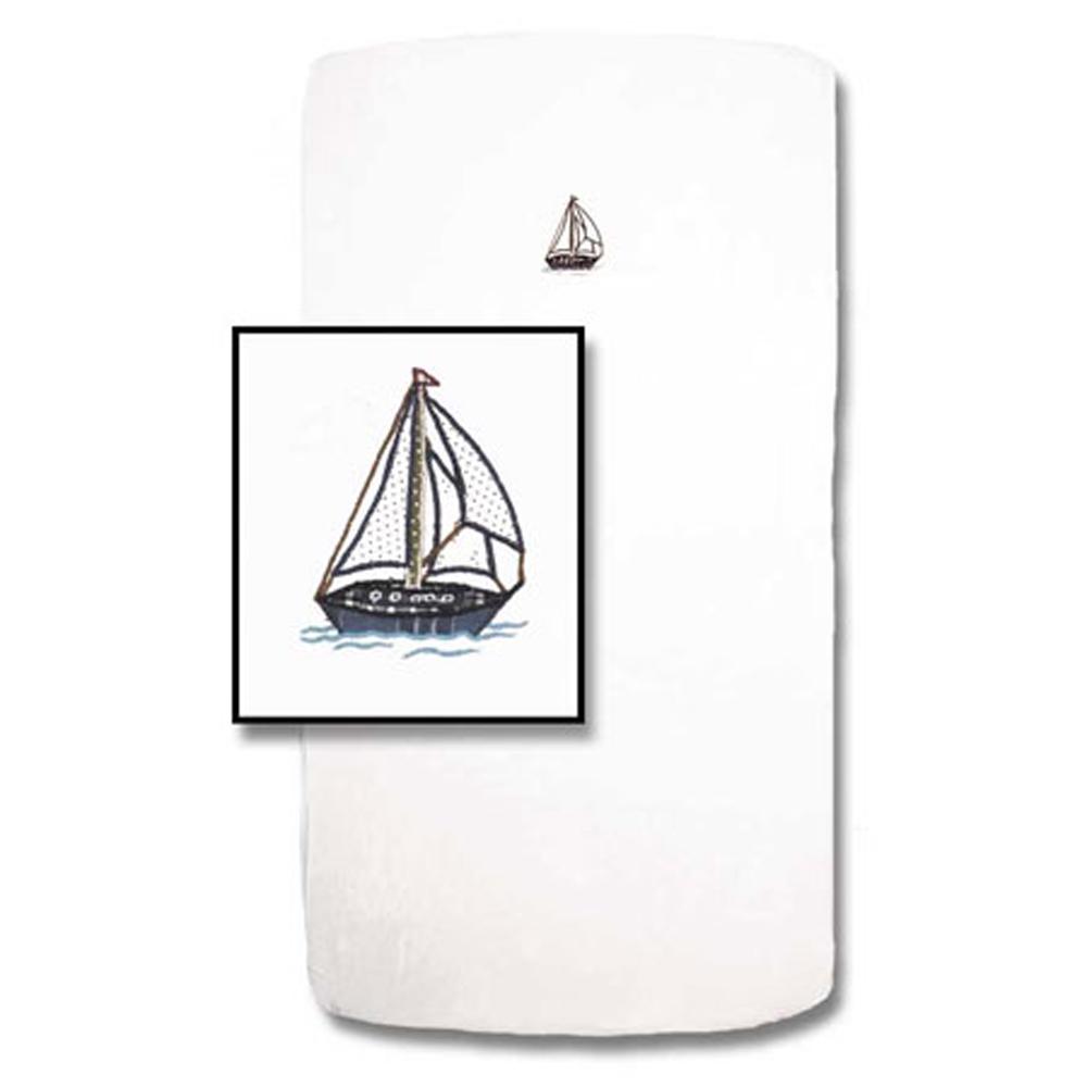 Nautical Drift Crib Sheet 28"W x 53"L