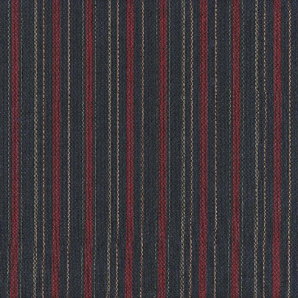 Black and Maroon Stripe Fabric Swatch 4" x 4"