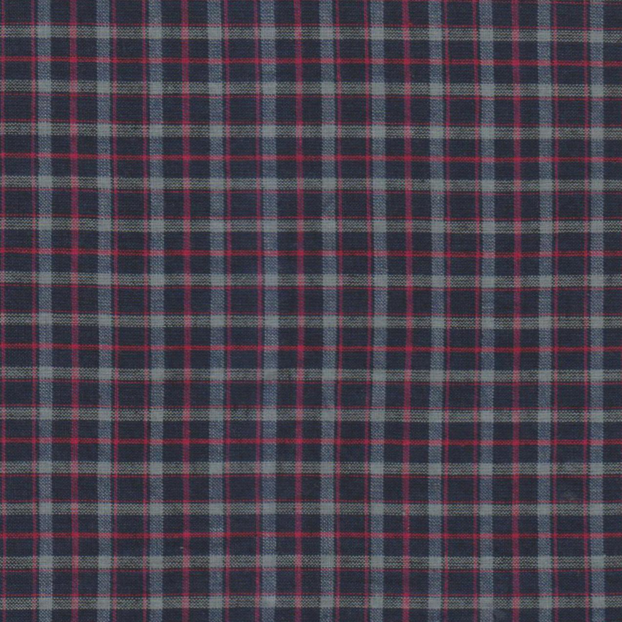 Rustic Red and Tan Check Plaid Fabric Swatch 4" x 4"
