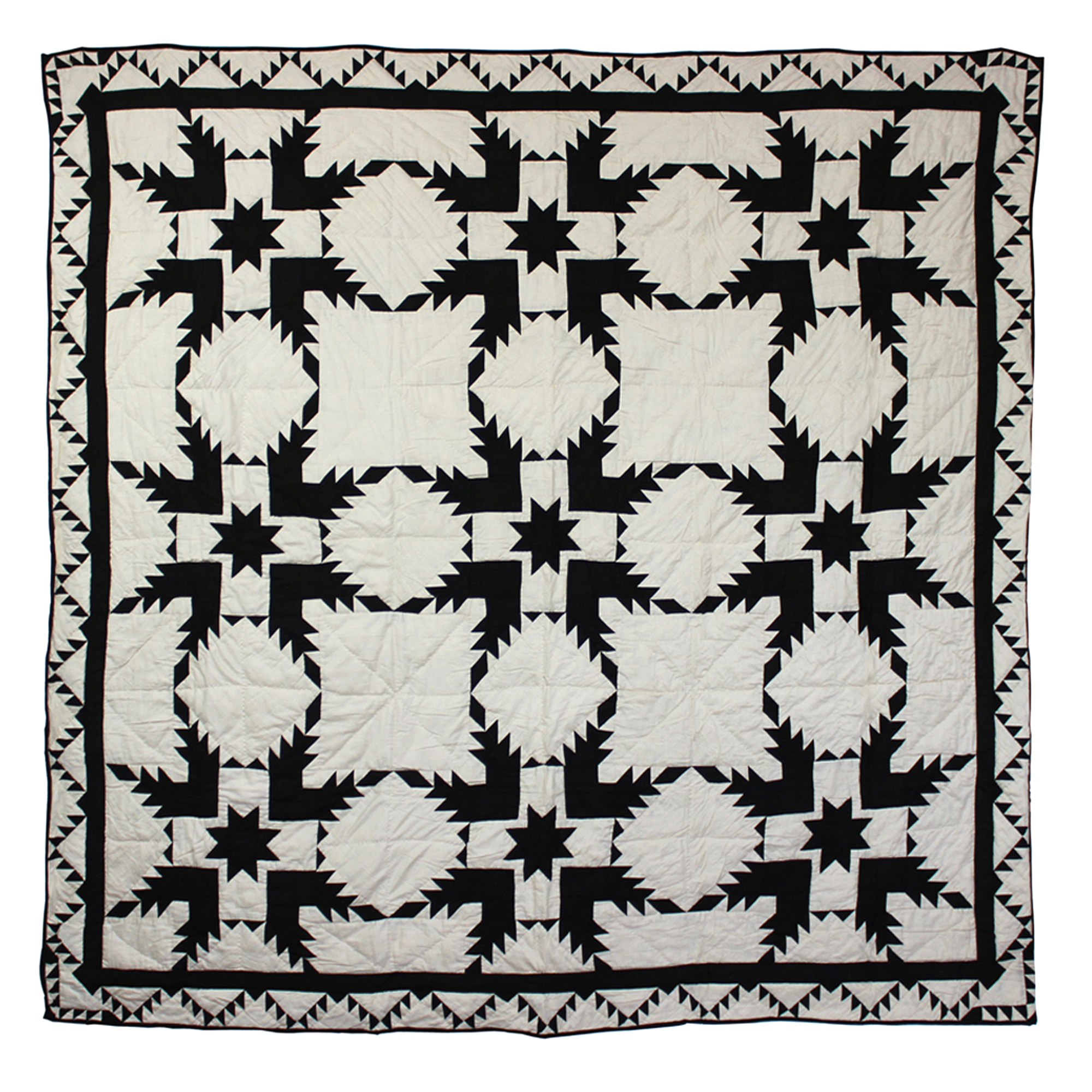 Coal Feathered Star Throw 50"W x 60"L