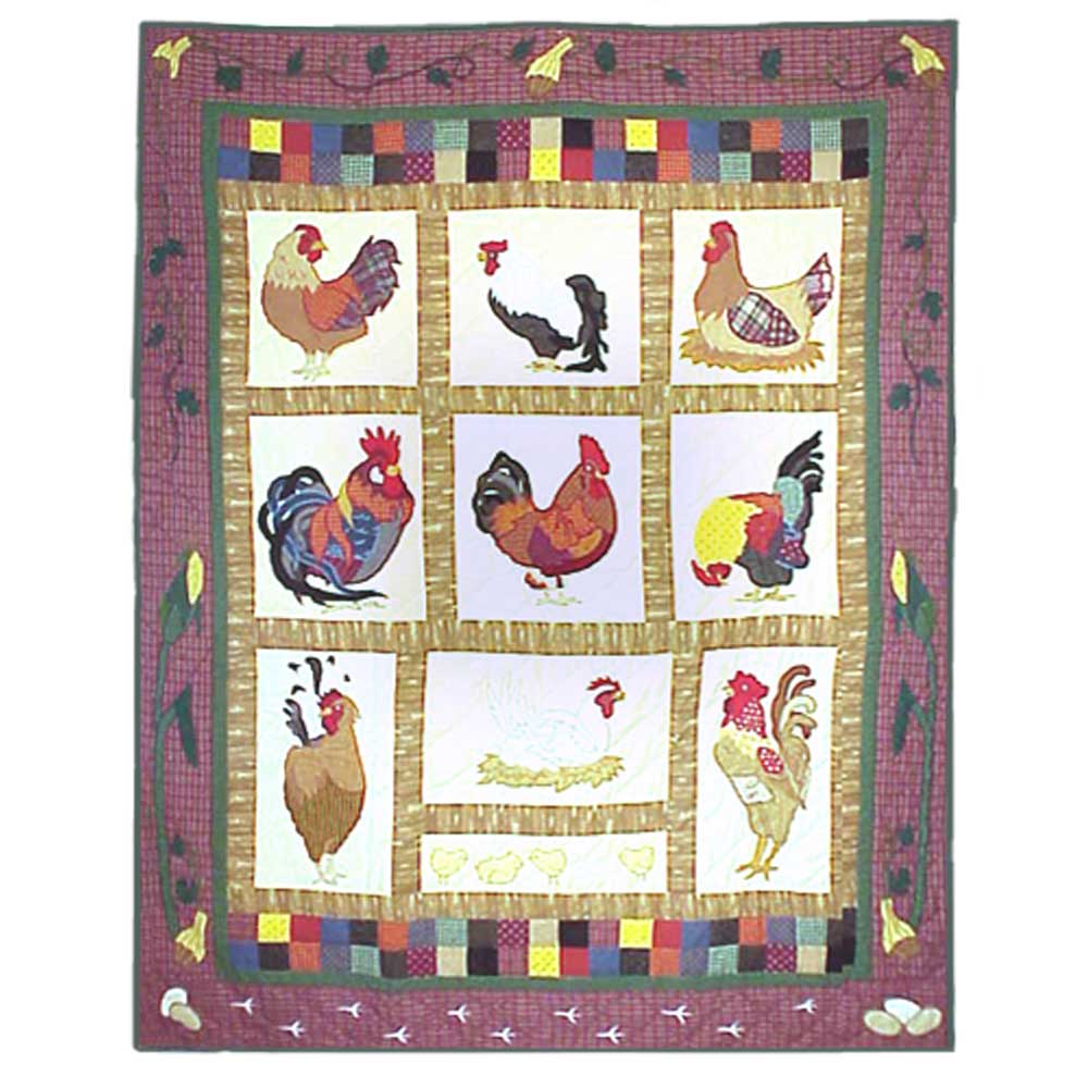 Rooster Throw 50"W x 60"L