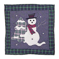 Snowman Toss Pillow 16"W x 16"L