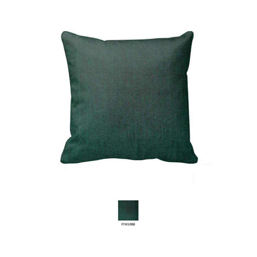 Hunter Green Chambray Toss Pillow 16"W x 16"L