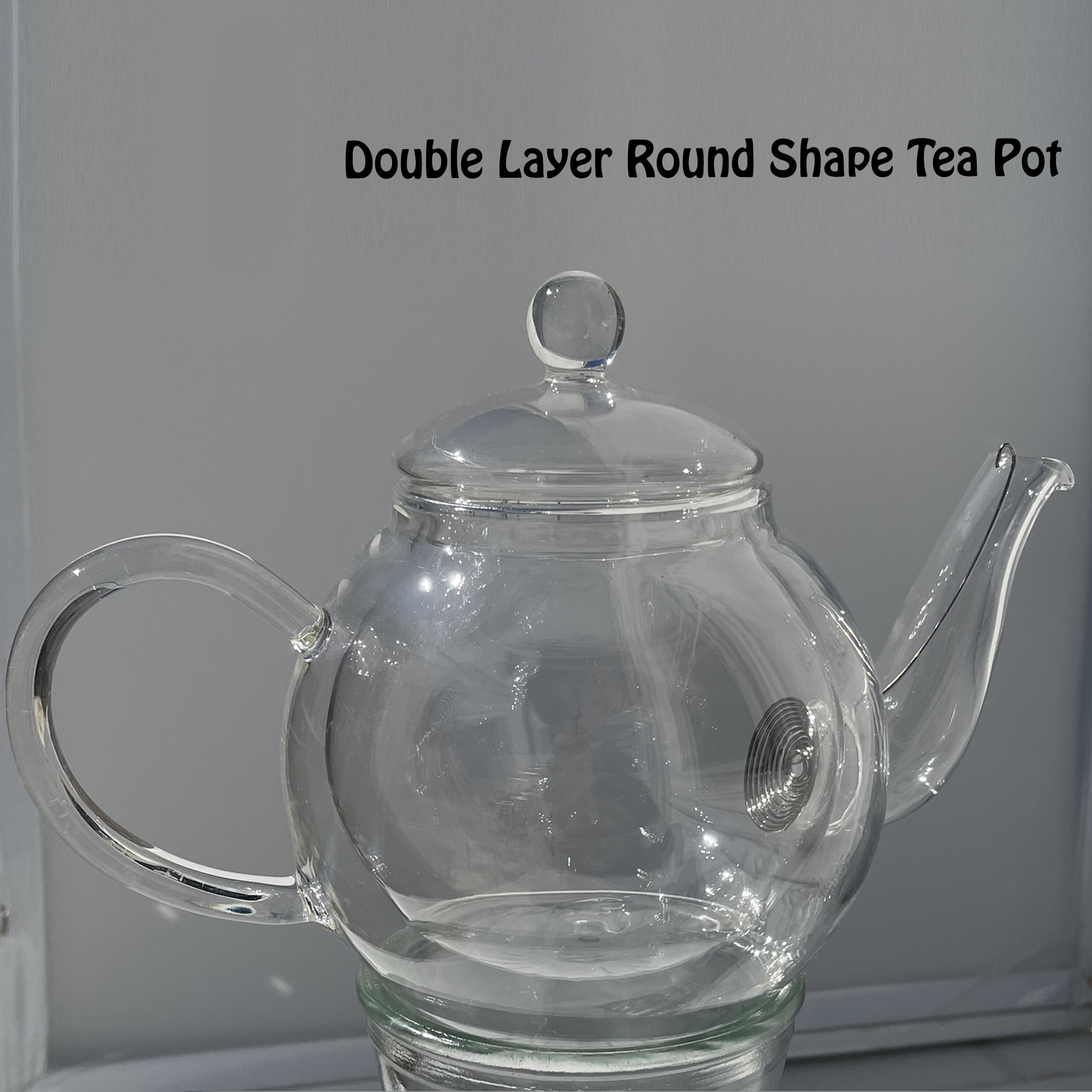 Round Glass Tea Set