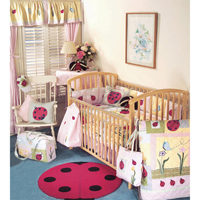LadyBug Crib Set 6 Pieces