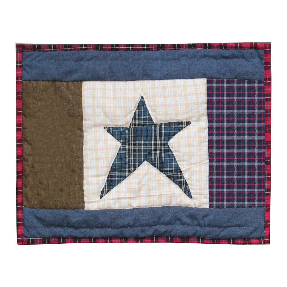 Homespun Stars Crib Pillow 12"W x 16"L