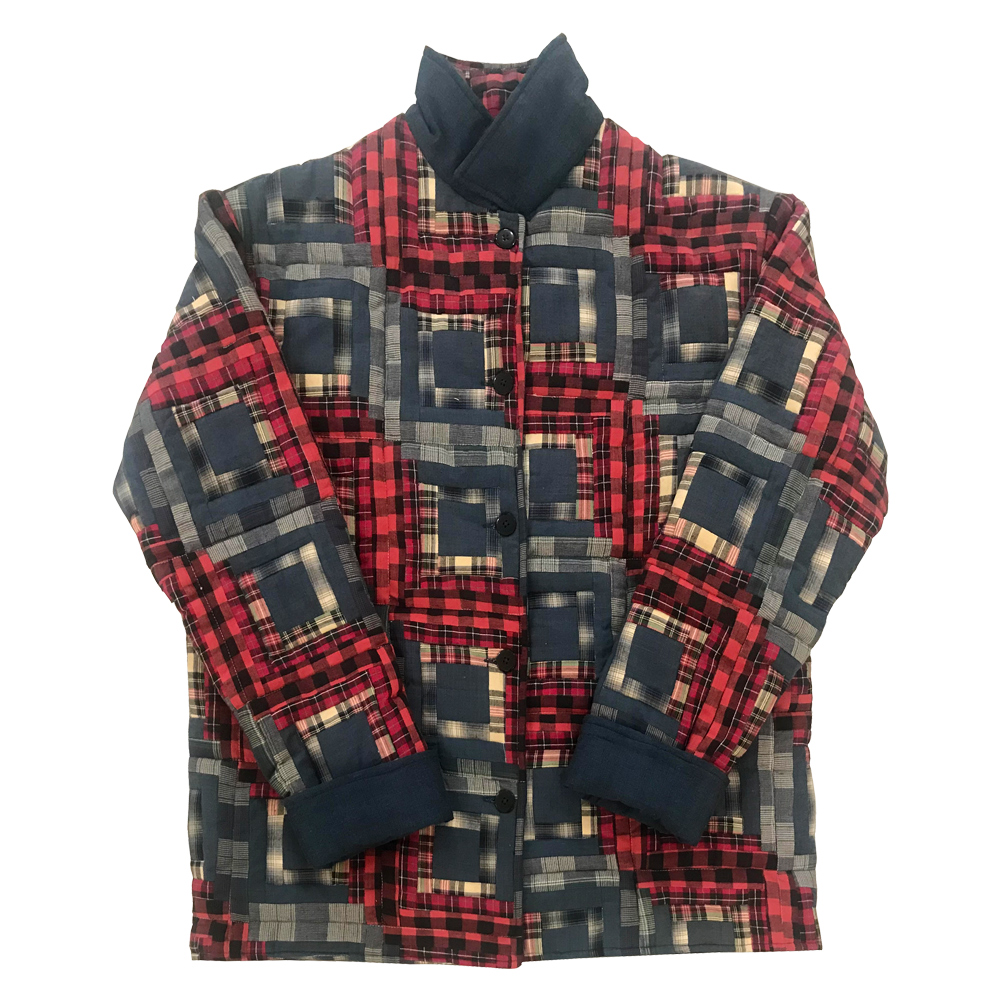 Red Log Cabin Small Size Jacket-XL
