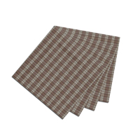 Light Brown Mini Check Fabric Napkin 20"W x 20"L
