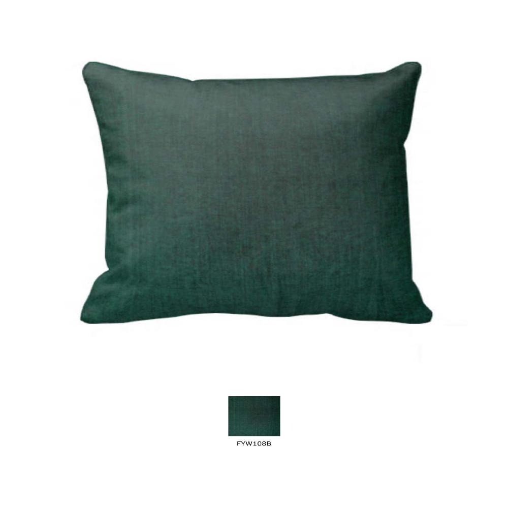 Hunter Green Chambray Pillow Sham 27"W x 21"L