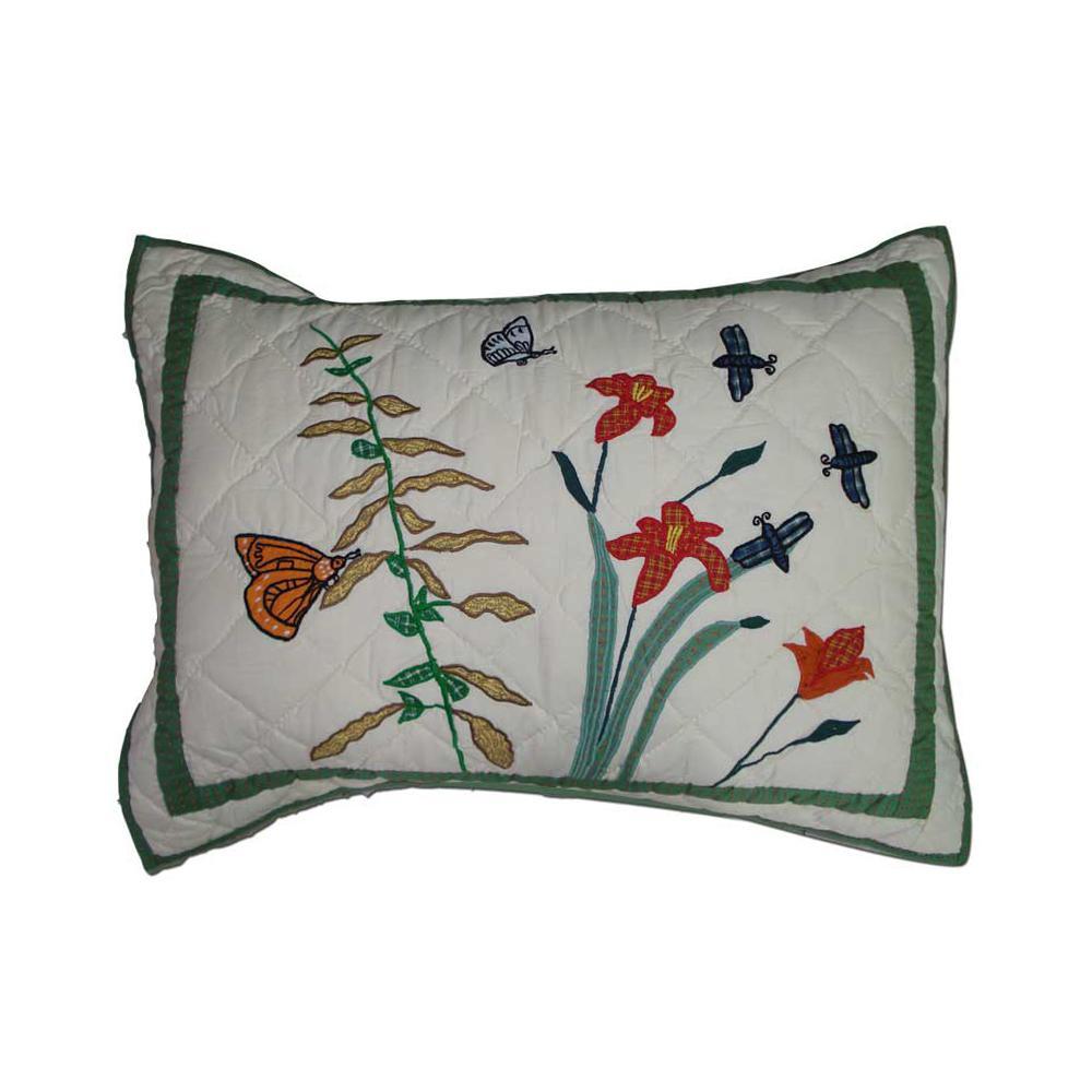 Wildflower Pillow Sham 27"W x 21"L