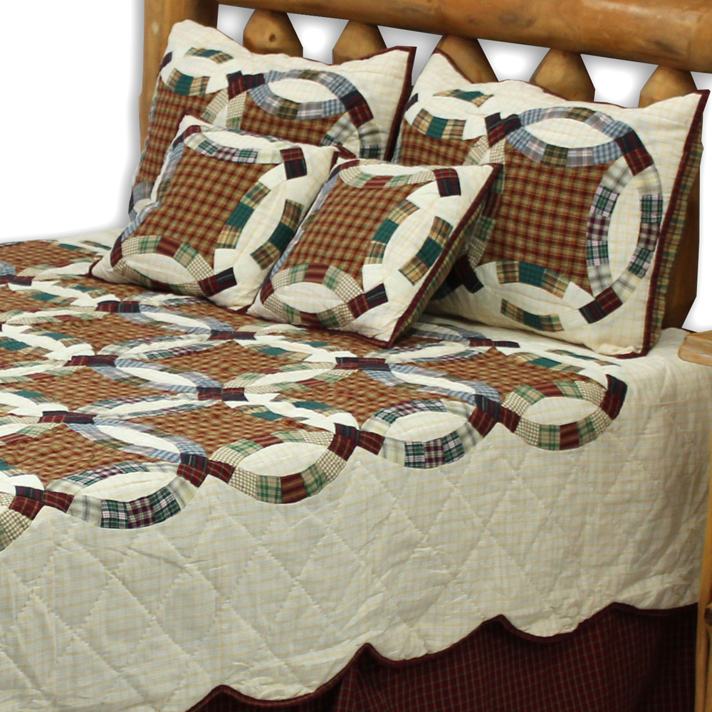 Woodland Ring King Quilt 105"W x 95"L