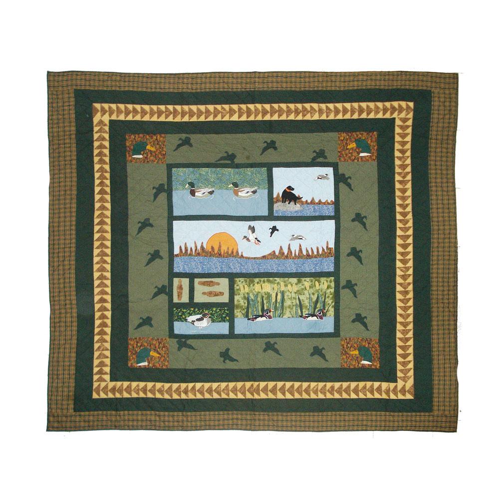 Mallard super queen quilt 92"w x 96"l