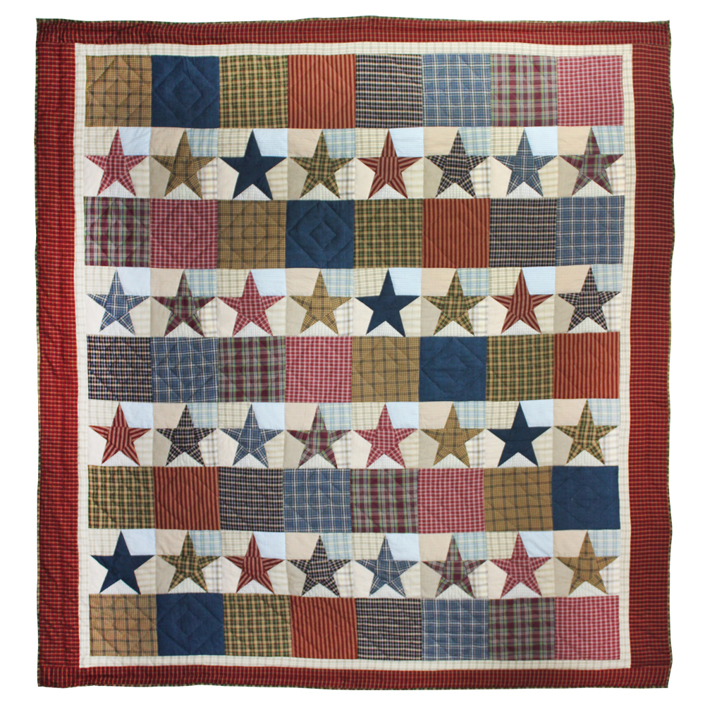 Stars and Squares Throw 50"W x 60"L