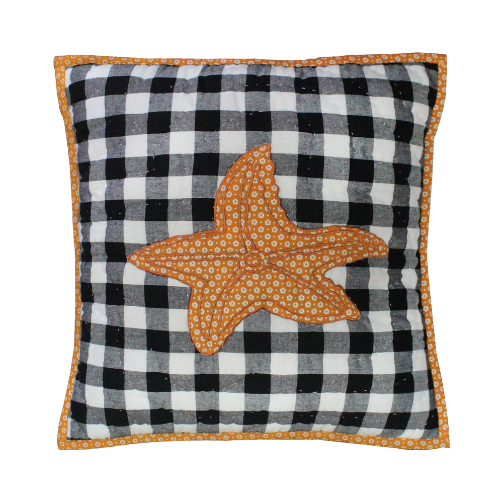 Orca starfish Toss Pillow 16"W x 16"L