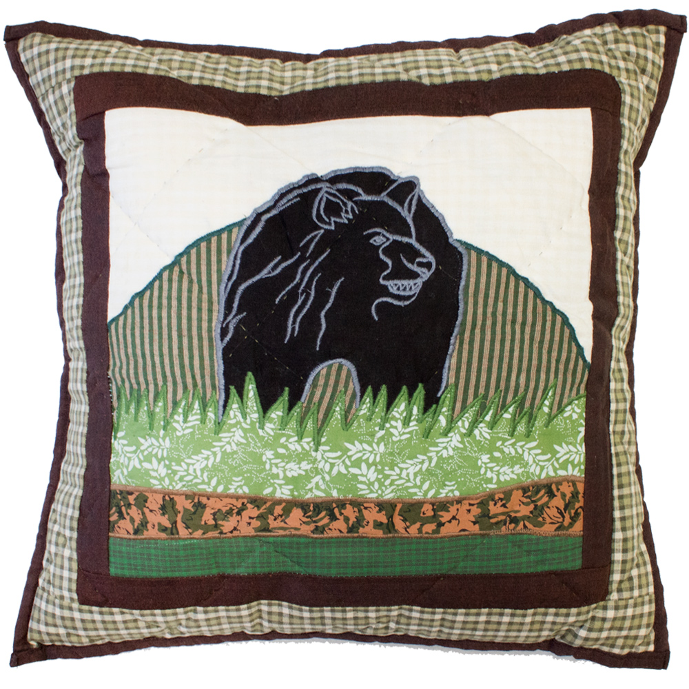 Bear Country Toss Pillow 16"W x 16"L