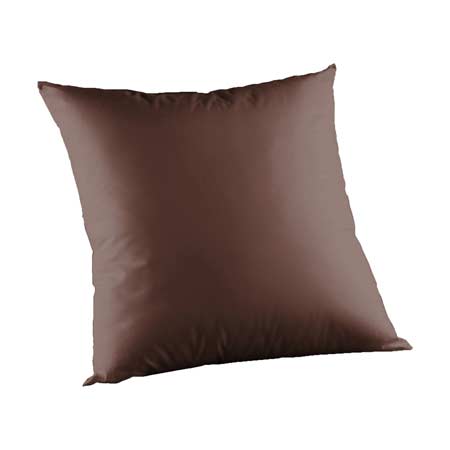Chocolate Brown Chambray Toss Pillow 16"W x 16"L